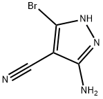 5-AMINO-3-BROMO-1H-PYRAZOLE-4-CARBONITRILE 结构式