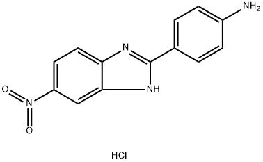 4-(5-nitro-1H-benzo[d]imidazol-2-yl)aniline HCL 结构式