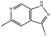 3-碘-5-甲基-1H-吡唑并[3,4-C]吡啶 结构式