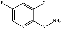 2-肼基-3-氯-5-氟吡啶 结构式