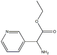 2-氨基-2-(3-吡啶基)乙酸乙酯 结构式