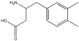 3-氨基-4-(3,4-二甲基苯基)丁酸 结构式