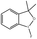 1-氟-3,3-二甲基-1,2-苯并碘氧杂戊环 结构式