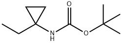 tert-butyl N-(1-ethylcyclopropyl)carbamate 结构式