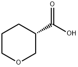 (3S)-氧杂环己烷-3-羧酸 结构式