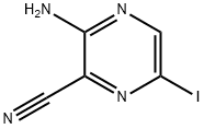 3-Amino-6-iodo-pyrazine-2-carbonitrile 结构式