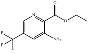 3-氨基-5-三氟甲基吡啶-2-甲酸乙酯 结构式