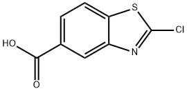 2-氯苯并[D]噻唑-5-羧酸 结构式