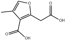 2-(羧甲基)-4-甲基呋喃-3-羧酸 结构式