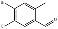 4-溴-5-氯-2-甲基苯甲醛 结构式