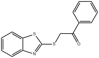 2-(BENZOTHIAZOL-2-YLSULFANYL)-1-PHENYL-ETHANONE 结构式