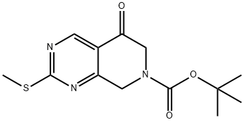 tert-butyl 2-(methylsulfanyl)-5-oxo-5H,6H,7H,8H-pyrido[3,4-d]pyrimidine-7-carboxylate 结构式