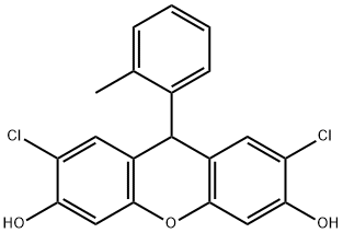 2,7-Dichloro-9-o-tolyl-9H-xanthene-3,6-diol 结构式