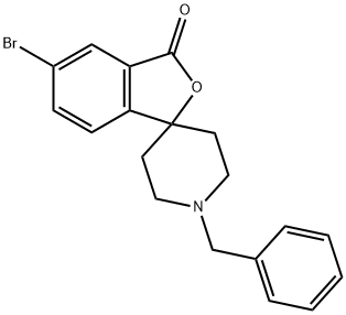 1'-苄基-5-溴-3H-螺[异苯并呋喃-1,4'-哌啶]-3-酮 结构式