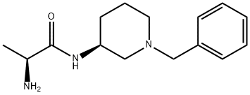 (S)-2-Amino-N-((S)-1-benzyl-piperidin-3-yl)-propionamide 结构式