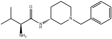 (S)-2-Amino-N-((R)-1-benzyl-piperidin-3-yl)-3-methyl-butyramide 结构式