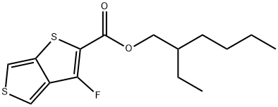 Thieno[3,4-b]thiophene-2-carboxylic acid, 3-fluoro, 2-ethylhexyl ester 结构式