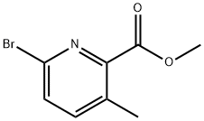 6-溴-3-甲基-吡啶-2-羧酸甲基酯 结构式