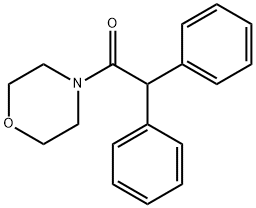 1-吗啉-2,2-二苯基乙烷-1-酮 结构式