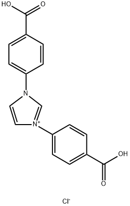 1,3-bis(4-carboxyphenyl)imidazoliumchloride 结构式