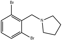 1-(2,6-二溴苄基)吡咯烷 结构式