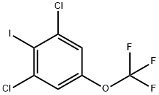 1,3-二氯-2-碘-5-(三氟甲氧基)苯 结构式