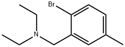 N,N-二乙基-2-溴-5-甲基苄胺 结构式