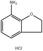 7-氨基-2,3-二氢苯并呋喃盐酸盐 结构式