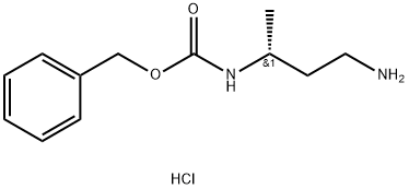 (R)-1-CBZ-氨基-3-丁胺盐酸盐 结构式