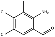 2-氨基-4,5-二氯-3-甲基-苯甲醛 结构式