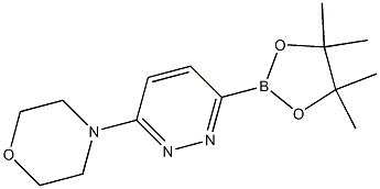 4-(6-(4,4,5,5-tetramethyl-1,3,2-dioxaborolan-2-yl)pyridazin-3-yl)morpholine 结构式