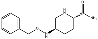 (2S,5R)-苄氧胺基哌啶-2-甲酰胺 结构式