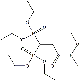 Tetraethyl 1-(methoxymethylcarbamoyl)ethyl-2,2-bisphosphonate 结构式