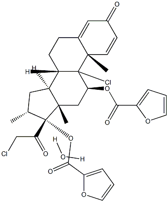 糠酸莫米松一水合物 结构式