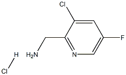 (3-CHLORO-5-FLUOROPYRIDIN-2-YL)METHANAMINE HYDROCHLORIDE 结构式