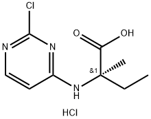 (R)-2-((2-chloropyrimidin-4-yl)amino)-2-methylbutanoicacidhydrochloride 结构式