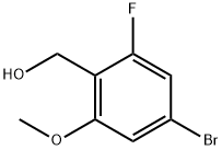 (4-溴-2-甲氧基-6-氟苯基)甲醇 结构式