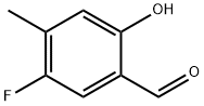 5-氟-2-羟基-4-甲基苯甲醛 结构式