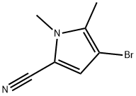 4-溴-1,5-二甲基-1H-吡咯-2-腈 结构式