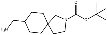 tert-butyl 8-(aminomethyl)-2-azaspiro[4.5]decane-2-carboxylate 结构式