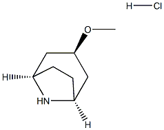 (1R,3S,5S)-3-METHOXY-8-AZABICYCLO[3.2.1]OCTANE HYDROCHLORIDE 结构式