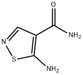 5-氨基异噻唑-4-甲酰胺 结构式