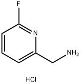 (6-氟吡啶-2-基)甲胺盐酸盐 结构式