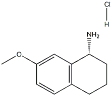 (R)-7-甲氧基-1,2,3,4-四氢萘-1-胺盐酸盐 结构式