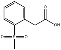 Benzeneacetic acid, 2-(methylsulfonyl)-
 结构式