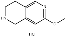 1,2,3,4-四氢-7-甲氧基-2,6-萘啶二盐酸盐 结构式