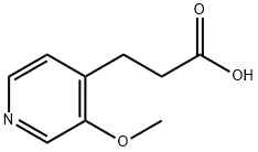 3-(3-甲氧基-吡啶-4-基)-丙酸 结构式