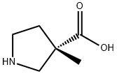 (S)-3-甲基-3-吡咯烷甲酸 结构式