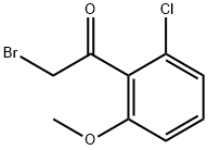 2-溴-1-(2-氯-6-甲氧基苯基)乙酮 结构式