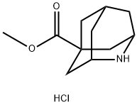 2-氮杂-三环[3.3.1.13?]癸烷-5-羧酸甲基酯盐酸 结构式